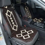 Wooden car accessory beaded cover for long drives