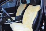 PAIR Car seat cover for car Yellow light genuine Sheepskin universal cape headrest Warm seat cover chair wool warm cloak covers for vehicle