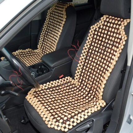 PAIR Car seat cover  Car seat massager Car wood cover Car cape wooden massager Back massager Buttocks massage Roller massager Massage beads
