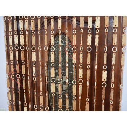 Curtain "Rustic Plank" – Handmade Wooden Bead Curtain for doors & windows