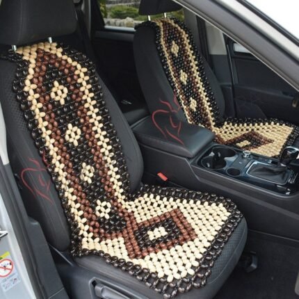 PAIR, Beaded Car Seat Covers. Massager Seat Cover Car Accessories Cover for car seat universal gift for husband seat cover handmade