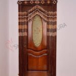 eco natural decor wooden curtain dividing room space