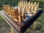 Exclusive Wooden Chess Set: Chess Board "Royal Сlassic"+ pieces "Knights" / "Cossacks" - Image 2