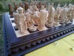Exclusive Wooden Chess Set: Chess Board "Royal Сlassic"+ pieces "Knights" / "Cossacks" - Image 6