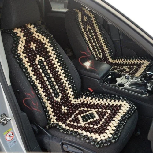 wooden car seat cover, handmade, massage case