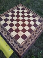 Wooden Chess Board "Bright Art" Decorated with beads - Image 2