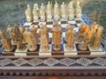 Chess set: Chess Board "Royal Classic" + pieces "Cossacks" / "Knights" - Image 2