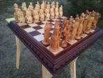Wooden Chess set: Classic Chess Board + pieces "Knights" & "Cossacks" - Image 3