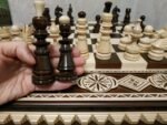 Wooden Chess set: Chess Board "Royal Light" + pieces "Classic Luxe" - Image 5