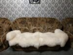 Sheepskin Sofa cover & sheepskin Rug + Elastic bands - 100% Natural - Image 4