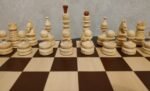 Wooden Chess Set: Chess Board "Leaves" + chess pieces "Classic Luxe" - Image 7