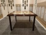 Wooden Chess Table with glossy finish, Large sizes - Image 4
