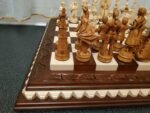 Chess Set: Ash Wood Chess Board "Leaves" + chess pieces "Battle of Thrones" - Image 7