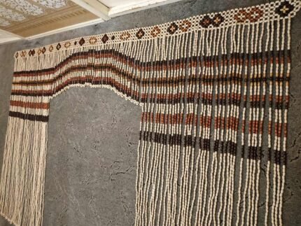 Boho Door Curtain – Handmade Wooden Beaded Curtain