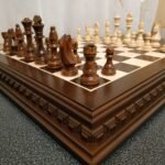High-quality wooden chess set for classic game play
