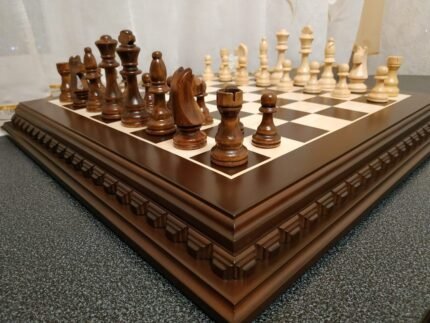 Wooden Chess set: Classic Chess Board + Chess Pieces "Staunton"