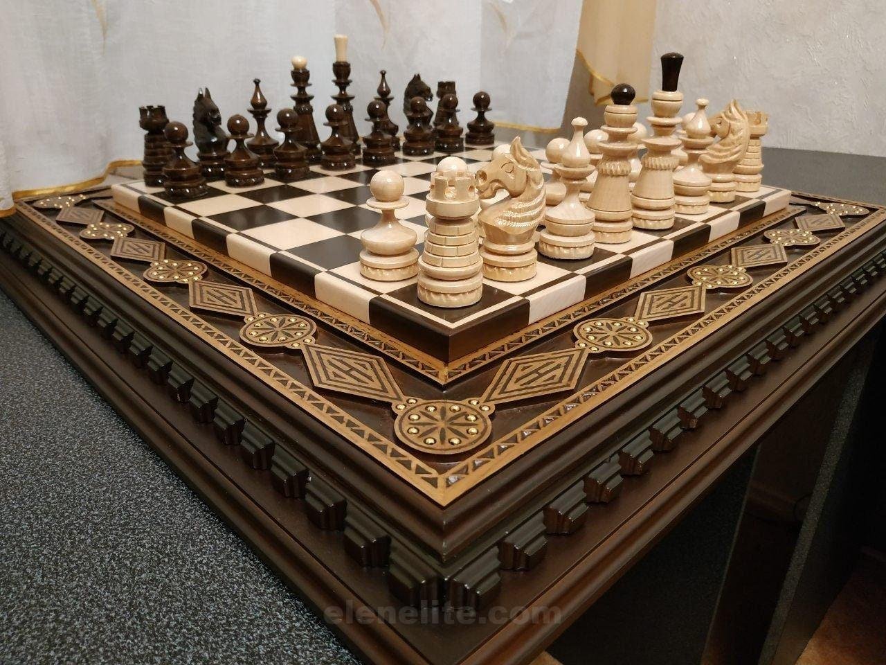 il_fullxfull.1971845072_i6ar.jpg Handcrafted wooden chess set with classic board and pieces