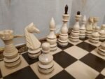 Wooden Chess pieces "Elite" Brown | Beige color - Image 7
