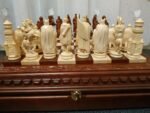 Chess Set: Chess Board with Storage + chess pieces “Knights” - Image 5