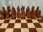 Chess Set: Chess Board with Storage + chess pieces “Knights” - Image 6