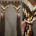 Door Curtain Arch with Beads - natural wooden beads, handmade decor - Image 9