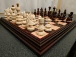 Traditional wooden chess set for collectors