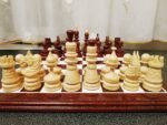 Wooden Chess pieces "Golden drops" Super glossy - Image 5