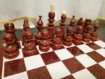 Wooden Chess pieces "Golden drops" Super glossy - Image 4