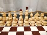 Wooden Chess pieces "Golden drops" Super glossy - Image 7