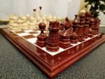 Wooden Chess pieces "Golden drops" Super glossy - Image 3