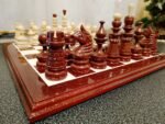 Wooden Chess pieces "Golden drops" Super glossy - Image 2
