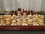 Wooden Chess set “Golden drops”: Chess Board + chess pieces "Classic Luxe" - Image 3