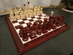 Wooden Chess set “Golden drops”: Chess Board + chess pieces "Classic Luxe" - Image 7