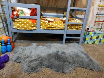 Genuine Sheepskin rug Gray Pink soft for kids Nursery sofa cover rare cover for bed room chair cover natural rug organic gift kids rug white