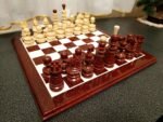Wooden Chess pieces "Golden drops" Super glossy - Image 6