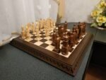Wooden Chess set: Chess Board "Royal Сlassic" + pieces "Knights" / "Cossacks" - Image 6