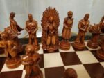 Wooden Chess set: Chess Board “Waves of Aspiration” + chess pieces "Game of Thrones" - Image 5