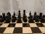 Wooden Chess pieces "Classic Luxe" Black | Beige - Image 4