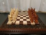 Wooden Chess set: Chess Board “Waves of Aspiration” + chess pieces "Game of Thrones" - Image 2