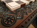 Wooden Chess set: Chess Board “Waves of Aspiration” + chess pieces "Game of Thrones" - Image 9