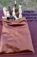 Wooden Chess set: Chess table "Waves of Aspiration" + 2 stools + chess pieces "Elite" - Image 10