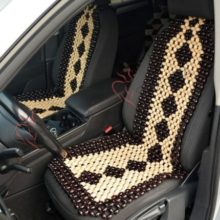 PAIR Car seat cover for car massager wood cover Car cape wooden Back massager Buttocks gift for father husband birthday, Car Accessories