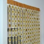 beaded curtain handmade wooden