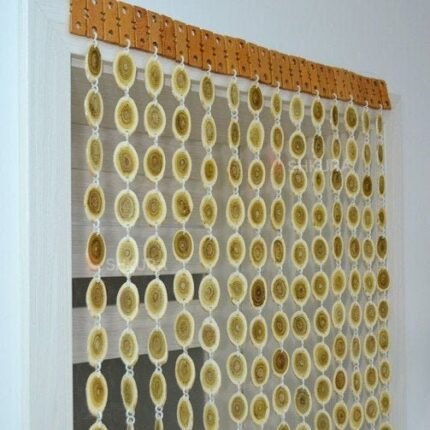 Wooden Slice Curtain – Handmade door divider, Window or Room decor