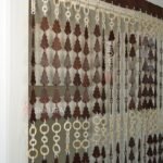 Wooden Curtain “Christmas Trees” - Boho divider, Winter home decor - Image 4