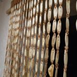 texture of wooden beads artistic home decor