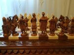 Wooden chess set: board + pieces "Knights & Cossacks" - Image 6