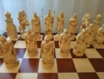 Wooden chess set: board + pieces "Knights & Cossacks" - Image 4