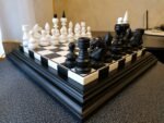 Wooden Chess set "Black&White": Chess board + chess pieces - Image 3