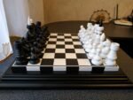 Wooden Chess set "Black&White": Chess board + chess pieces - Image 2